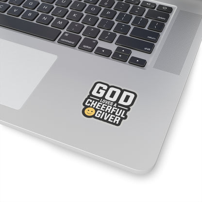 God's Love A Cheerful Giver Kiss-Cut Stickers