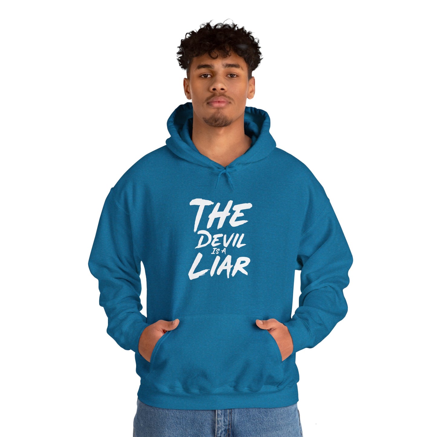 The Devil Is A Liar Unisex Heavy Blend™ Hooded Sweatshirt