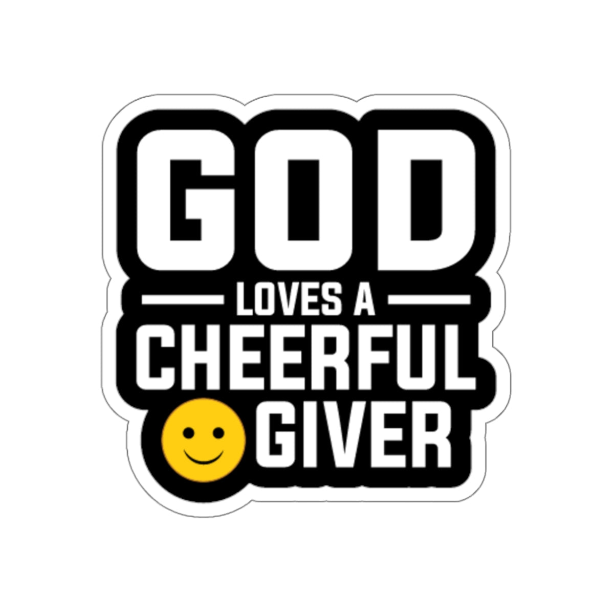 God's Love A Cheerful Giver Kiss-Cut Stickers