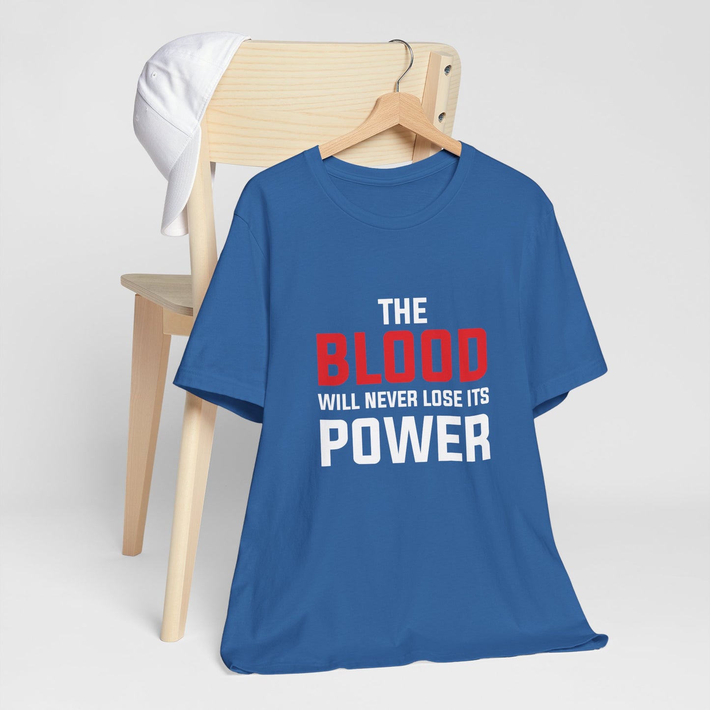 The Blood Will Never Lose Its Power Unisex Jersey Short Sleeve Tee