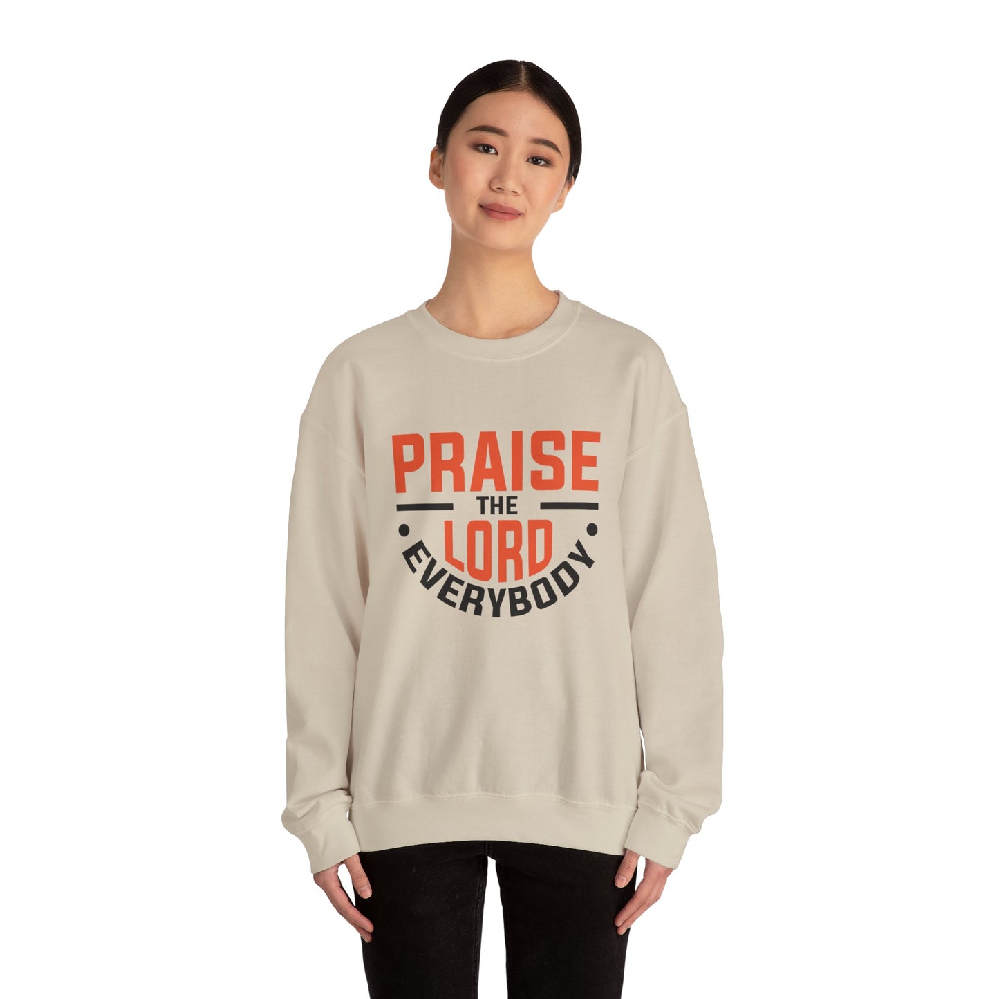 Praise The Lord Everybody Unisex Heavy Blend™ Crewneck Sweatshirt