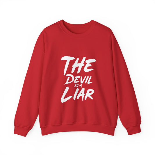 The Devil Is A Liar Unisex Heavy Blend™ Crewneck Sweatshirt