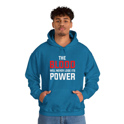 The Blood Will Never Lose Its Power Unisex Heavy Blend™ Hooded Sweatshirt