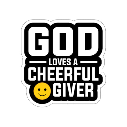 God's Love A Cheerful Giver Kiss-Cut Stickers