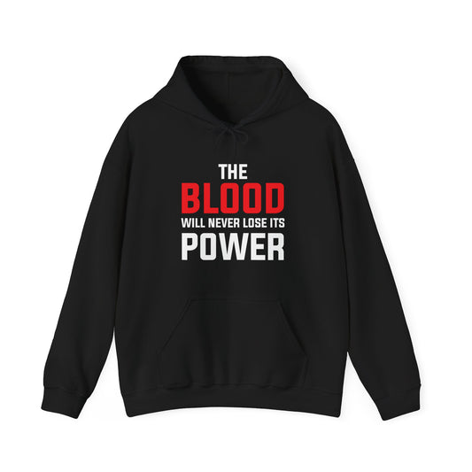 The Blood Will Never Lose Its Power Unisex Heavy Blend™ Hooded Sweatshirt