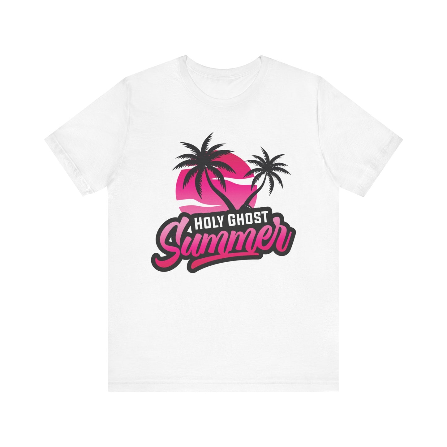 Holy Ghost Summer Pink Unisex Jersey Short Sleeve Tee