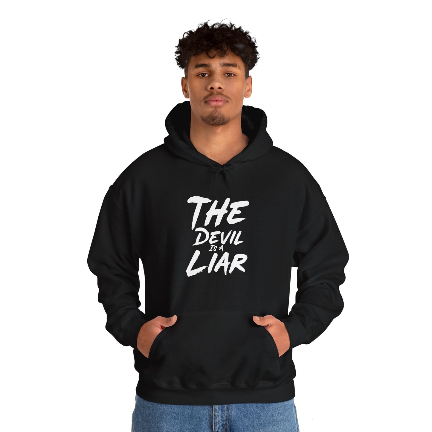 The Devil Is A Liar Unisex Heavy Blend™ Hooded Sweatshirt