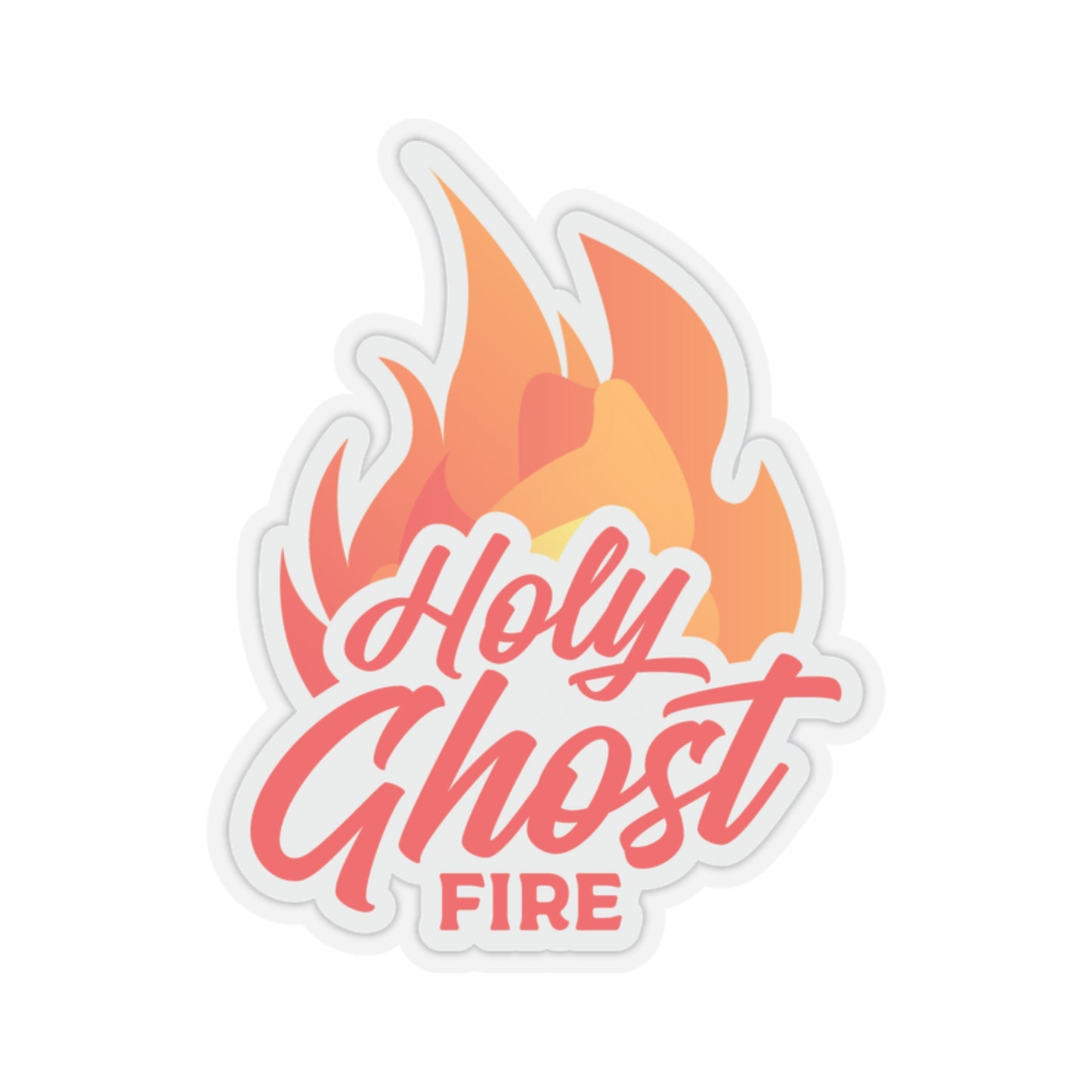 Holy Ghost Fire Kiss-Cut Stickers