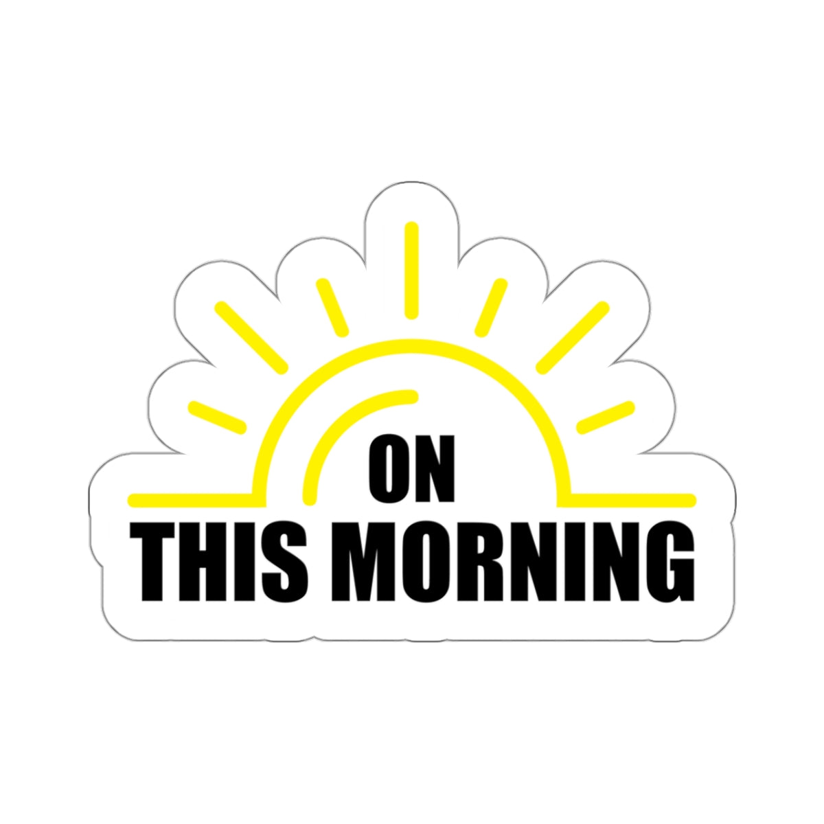 On This Morning Kiss-Cut Stickers