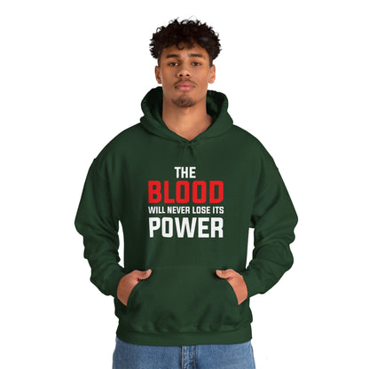 The Blood Will Never Lose Its Power Unisex Heavy Blend™ Hooded Sweatshirt