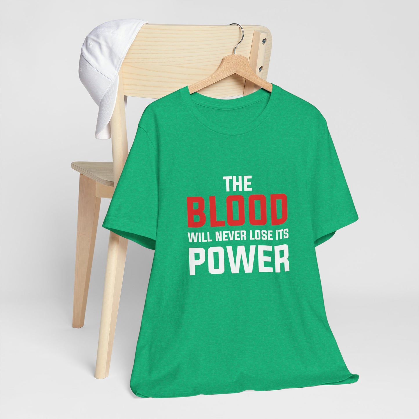 The Blood Will Never Lose Its Power Unisex Jersey Short Sleeve Tee