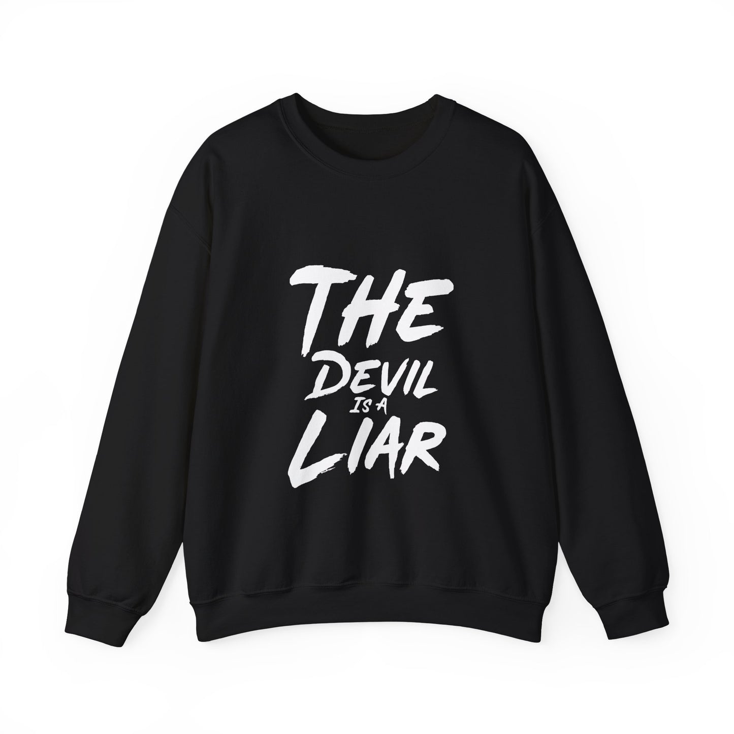 The Devil Is A Liar Unisex Heavy Blend™ Crewneck Sweatshirt